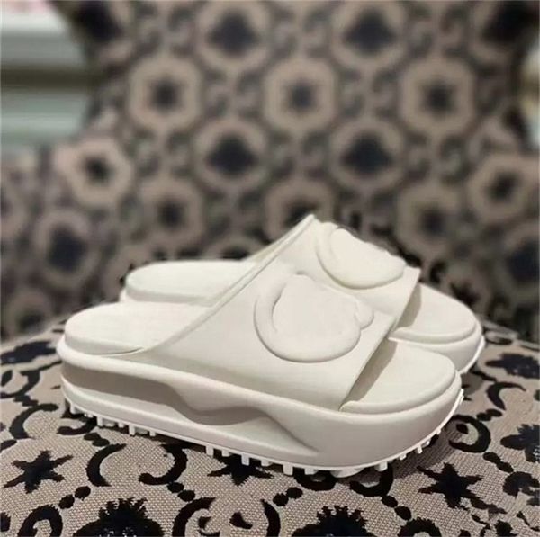 

fashion designer women rubber sandals selling slippers woman slipper shoes thick sole slides sandal, Black
