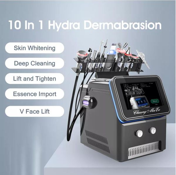 10 IN 1 Hydra Diamond Dermabrasion Oxygen Jet Skin Scrubber Faltenpigmententfernung Salongebrauch