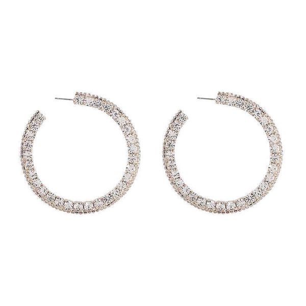 

charm new shiny rhinestone earrings jewelry for women dinner wedding accessories fashion 220726, Golden