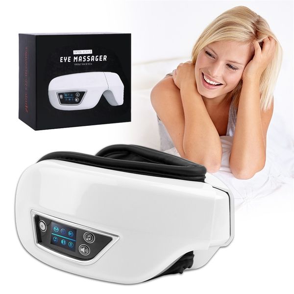 Massageador ocular Vibração elétrica Bluetooth Anti Wrinkle Vibration Massagem Máscara do sono Terapia Terapia Saúde Máquina de beleza 220514