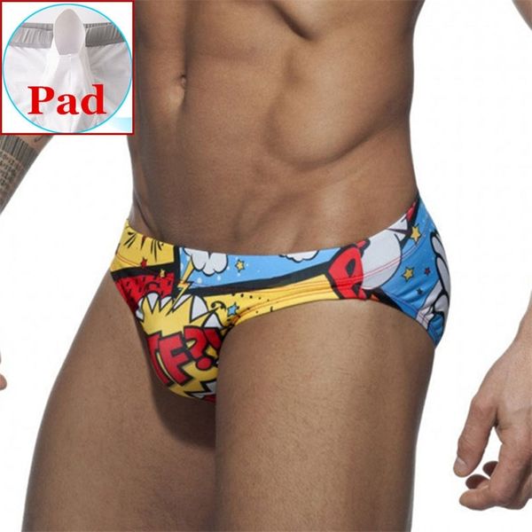 Push Up Uomo Slip da bagno Costume da bagno per uomo Costume da bagno bikini Sexy Costume da bagno gay Pantaloncini da spiaggia Custodia per pene Costume da bagno Desmiit 220505