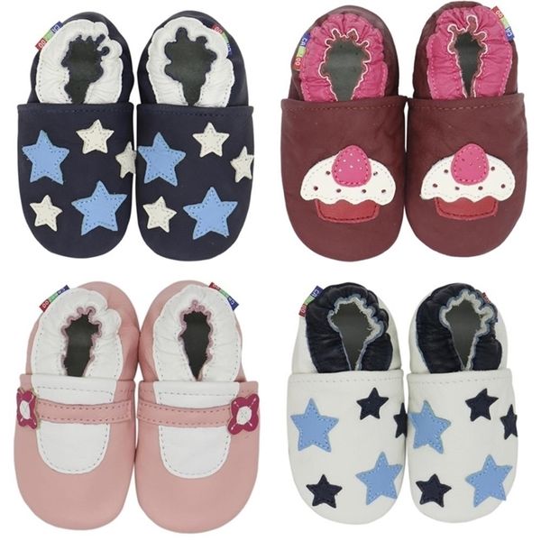 

carozoo soft leather shoes baby boy girl infant shoe slippers style first walker leather skid-proof kids shoes lj201214
