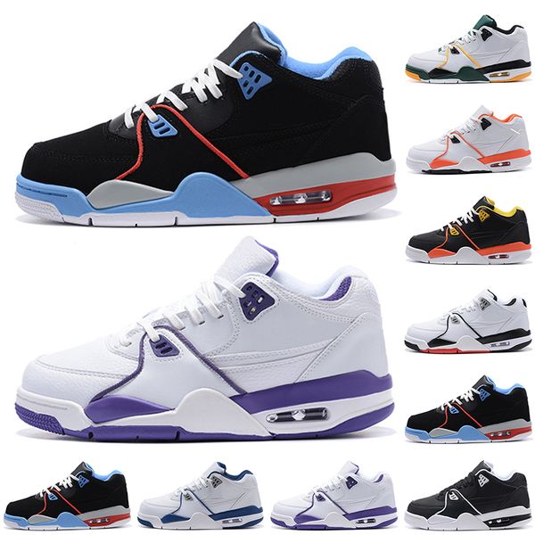 

flight 89 basketball shoes men 89s white court purple raygun rucker park seattle supersonics true blue mens trainers athletic sports sneaker, White;red