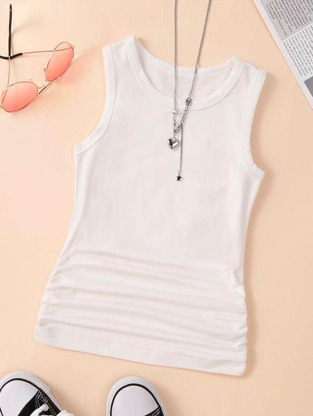 

toddler girls ruched tank she, Blue