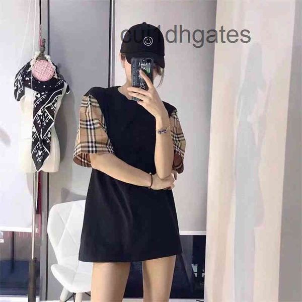 

brand 2023 designer classic t shirt and polo shirts star same fashion br tb short sleeve lattice splicing t-shirt me, White;black