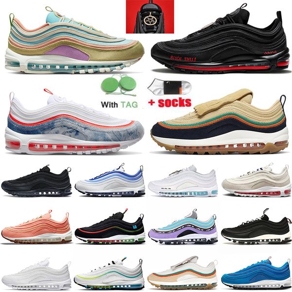 

2022 cushion 97s golf nrg running shoes men women sean wotherspoon blueberry triple black white silver bullet south beach worldwide trainers