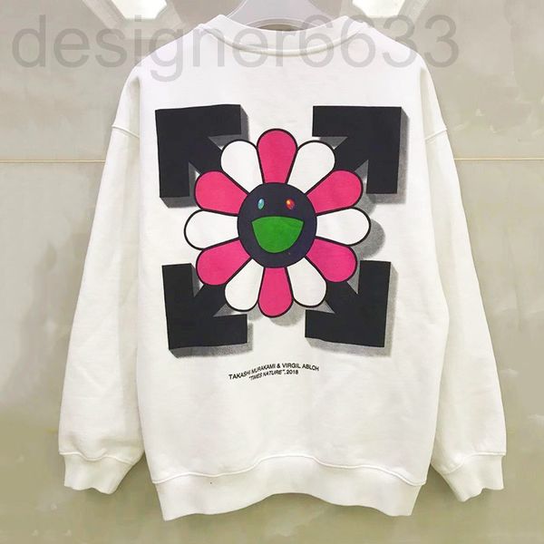 

women's hoodies & sweatshirts designer chao brand sweater autumn and winter korean digital printing long sleeve loose pullover pure cot, Black