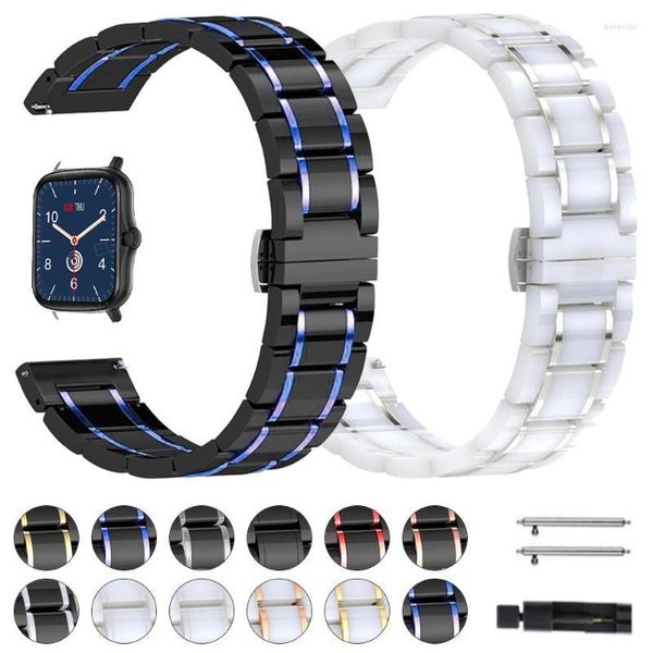 Assista Bands Watchband Band para Colmi P8 Plus P9/P10/P12 Cerâmica de Cerâmica Substituível V31 V23 Acessórios Strap Belt Hele22