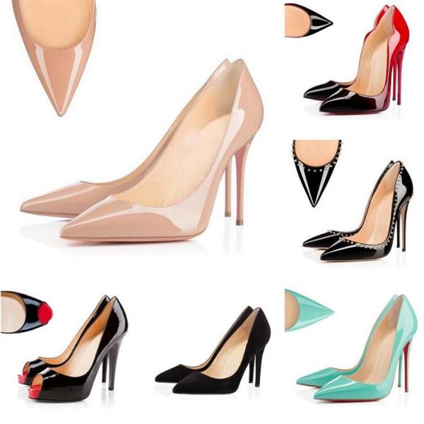 

luxury designer red bottoms women sandals high heels dress shoes loafers black white leather fashion pumps ladies wedges party sne263g