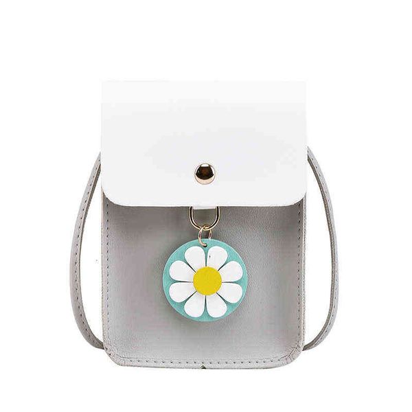 Damen-Handy-Null-Geldbörse, koreanische Blumen-Umhängetasche, modische einfache diagonale Tasche, kleine Tasche 000 005