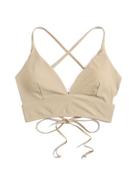 

criss cross back bikini 39ch#, White;black