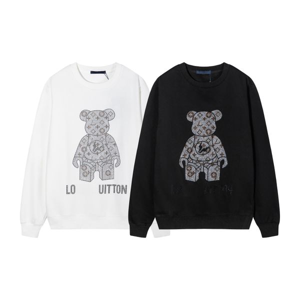 

fashion sportswear hoodie spring and winter couple pullover men's retro sweater street style european american, Black