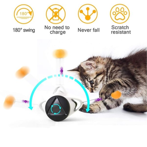 Haustier-Katzenspielzeug für Katzen, Kätzchen-Puzzle, interaktives Tumbler-Schaukeln, selbstbalancierendes Jagdspielzeug mit Katzenminze, Haustier-Katzenzubehör, Produkte 220423