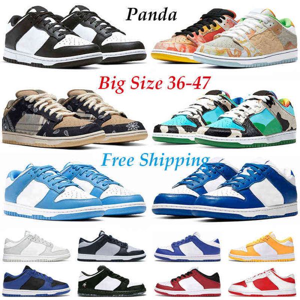 

size 47 designer casual shoes men women panda black white syracuse unc kentucky grey fog shadow mens trainers outdoor sport sneakers size