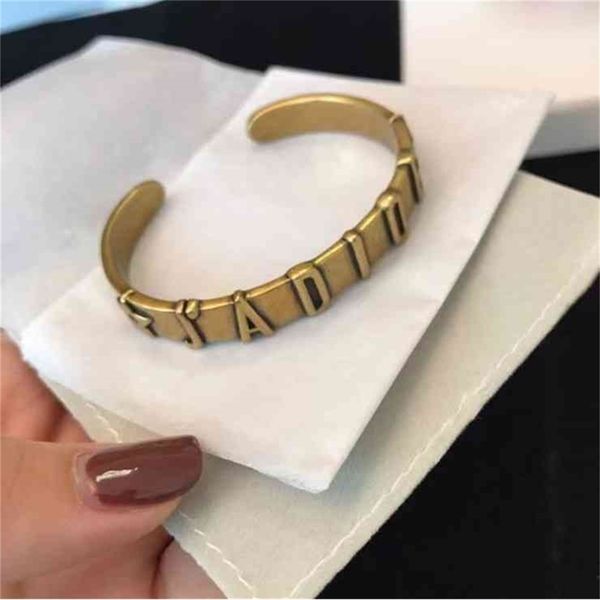 

86% off factory shophome bracelet men's and women's new cool brass material open bracelet for lovers 34, Black