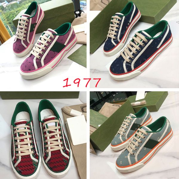 

vintage old flower canvas shoes tennis casual shoe red green stripe 1977s woman sneaker round toe lace-up mens speed trainer comfortable rub, Black