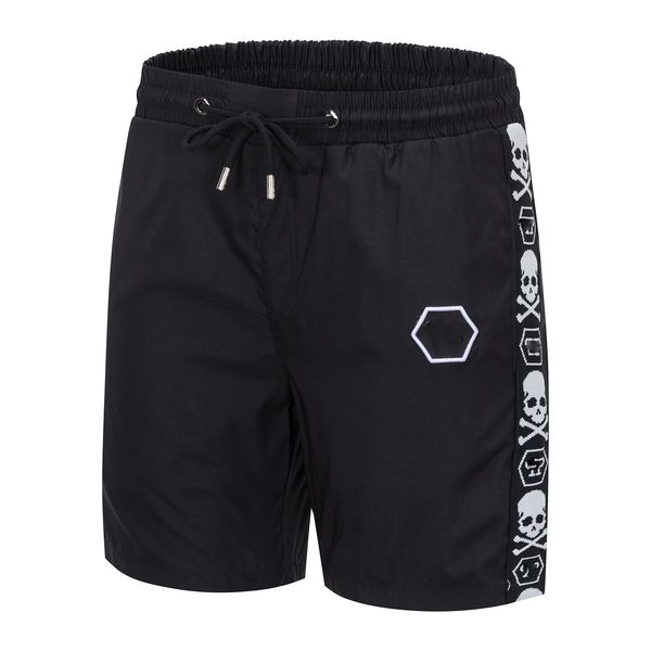 

new style men's beach pants casual shorts comfortable fabric designer pattern fy brand 000048, Black