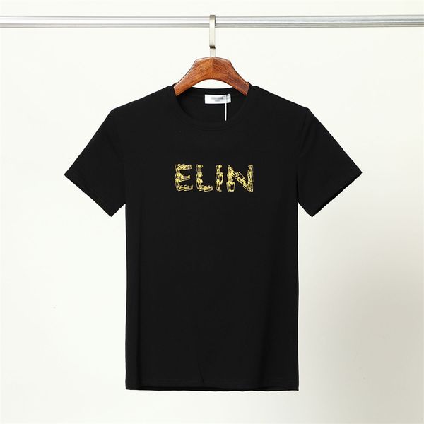 

2022 designer men's t-shirts short sleeve cotton blend for summer brand fashion tshirt with brand letter 13, White;black