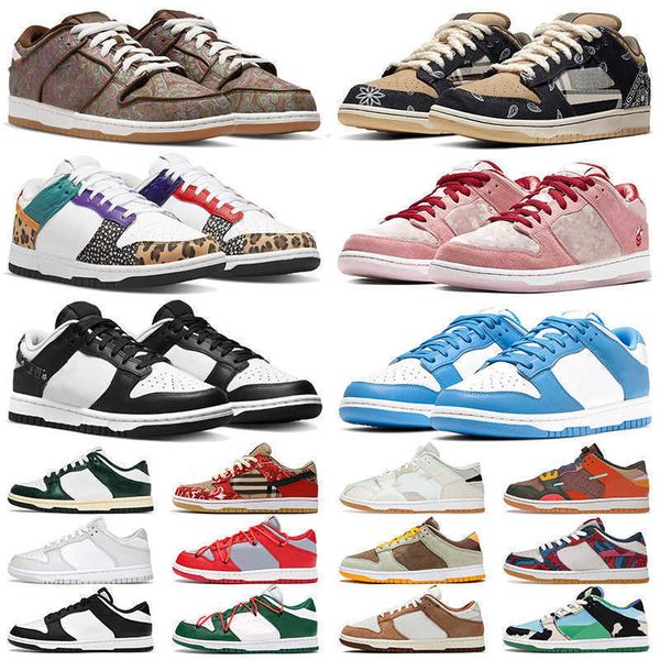 

2022 dunkes low mens womens casual shoes dunks lows designer panda sb valentine day pink dusty olive curry cactus jack dunksb lows sports, Black
