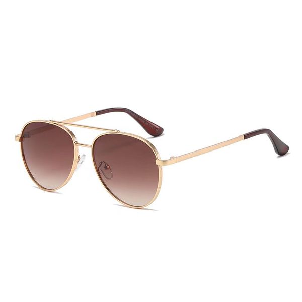 

Fashion Designer Sunglasses 5 Color Optional UV400 star style Brown Glass metal Gold frame with box Good Quality 50cm Goggle Beach Sun Glasses For Man Woman L v29635