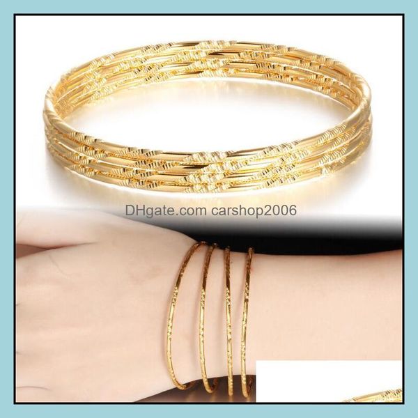 

bangle bracelets jewelry gold for women girl lady bangles bracelet gift fashion jewellery wholesale 0709wh drop delivery 2021 qmkas, Black