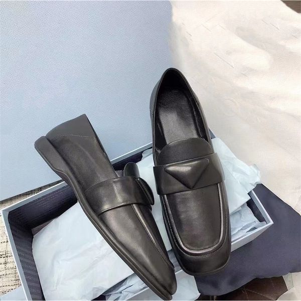 

30% off 2022 slippers sandals women spring autumn genuine leather slip-on sewing casual flats low heels designer shoes zapatillas mujer, Black