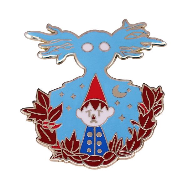 

over-the-garden-wall wirt and the beast hard enamel pin brooch jewelry fashion badge, Blue