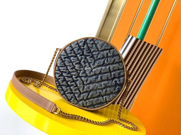 

shoulder bags designer washed denim bag classic jeans bags women luxury handbag chain cowboy crossbody vinyle v-shaped quilted purse round o