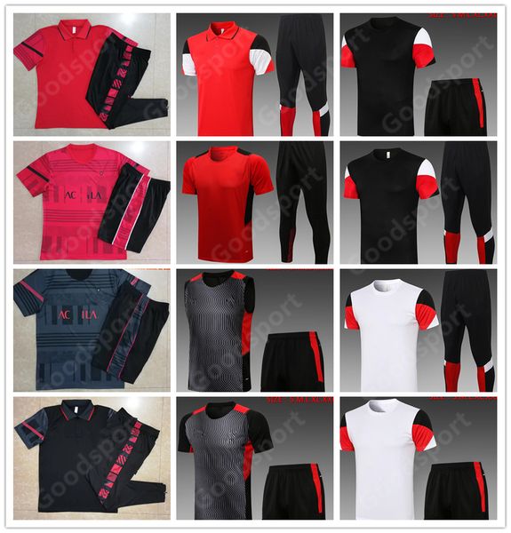 2223 set di tute per maglioni di magliette Ibrahimovic Soccer Giuli da calcio 2021 2022 Theo Suso Rebic Jackets Abbandonati in cotone che si facevo da jogging Polo Shirt