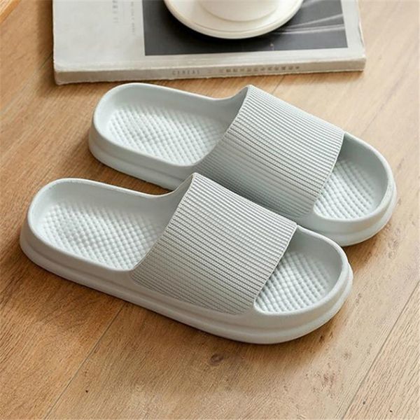

antlia home slippers summer indoor floor non-slip slippers couple family women and men l bathroom bath sandal slipperbeach shoes plus size, Black