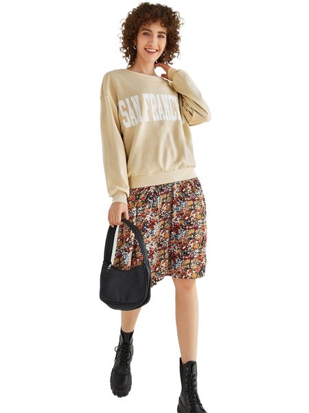 

letter graphic drop shoulder pullover n62v#, Black