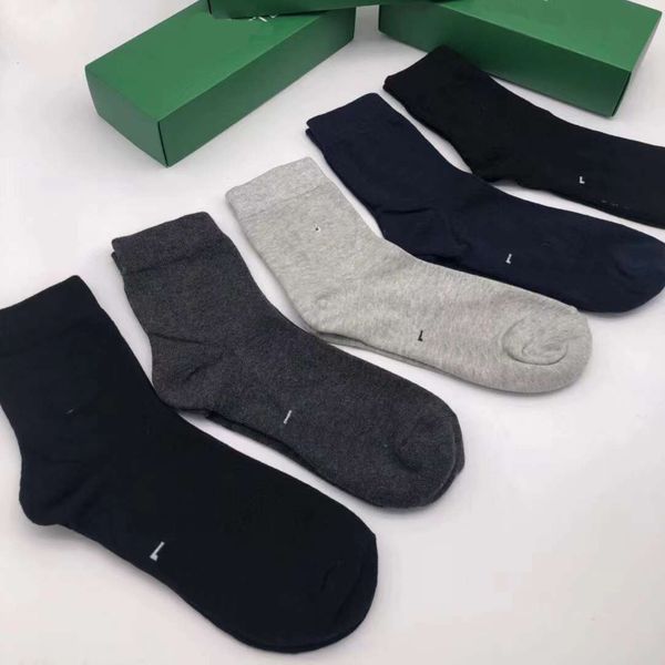 

mens socks embroidery cotton crocodile ankle boat sock paris style couple outdoor leisure random 5 color with box, Black