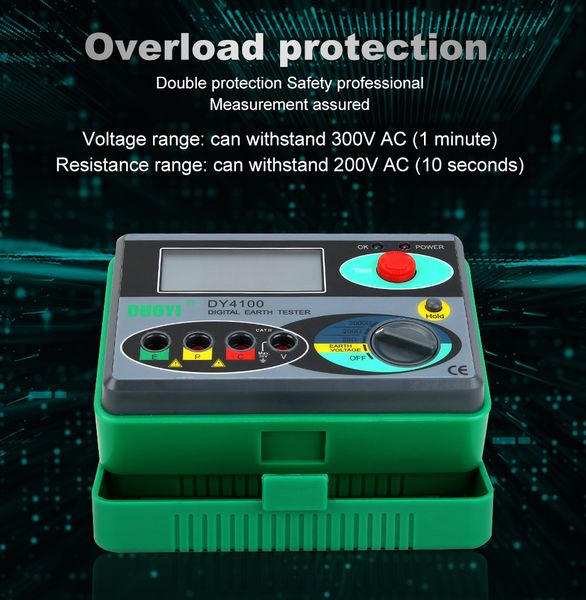 

duoyi dy4100 insulation resistance tester megger digital