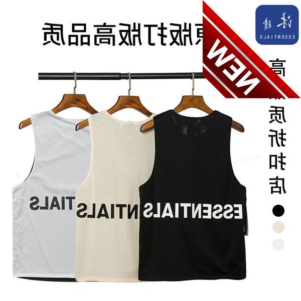 

essentials fog fashion short sleeve summer sports vest men's, White;black