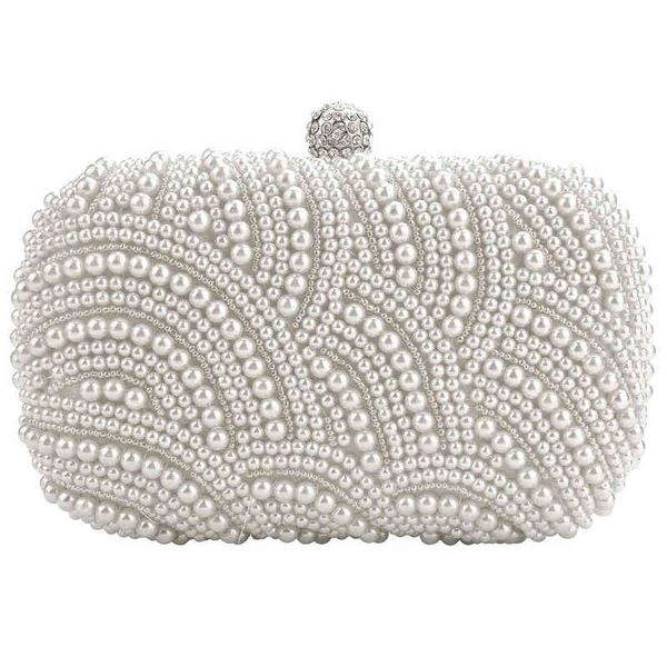 

fashion clutch bag beaded party bridal handbag wedding evening purse t220729