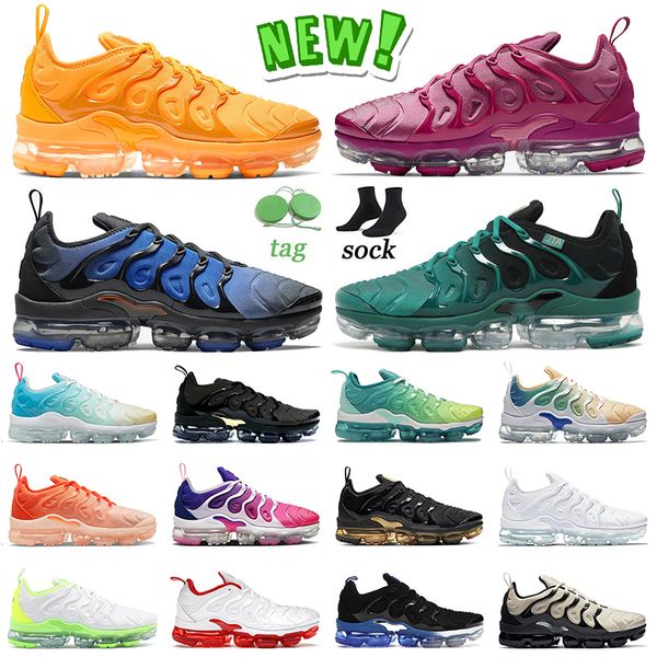 

new tn plus sports running shoes mens tuned cushion sneakers university gold magenta knicks vibes atlanta since 1972 cherry triple white men