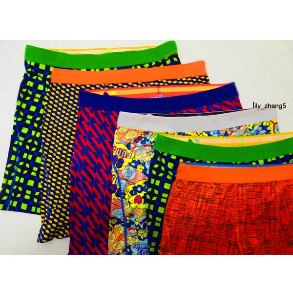 

random styles underwear men boxers pattern quick dry, Black;white