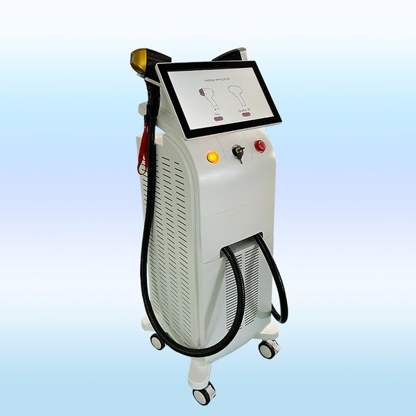 

2022 new double handle diode laser hair removal machine beautiful whole sales price, Black