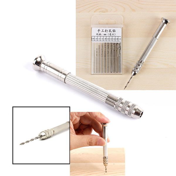 

jewelry tools mini drill with 0.8-3.0mm drill screw handheld for epoxy resin jewelry making diy wood craft handmade tools, Black