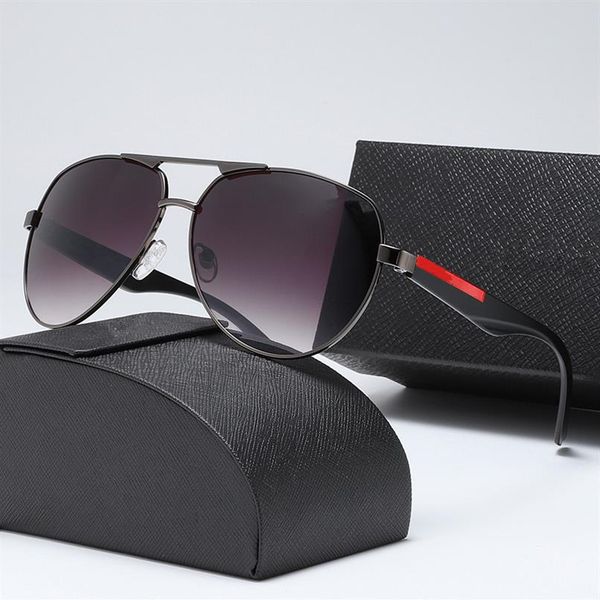 

men metal frame pilot sunglasses uv protection classic driving sun glasses retro eyewear with box and packaging317j, White;black