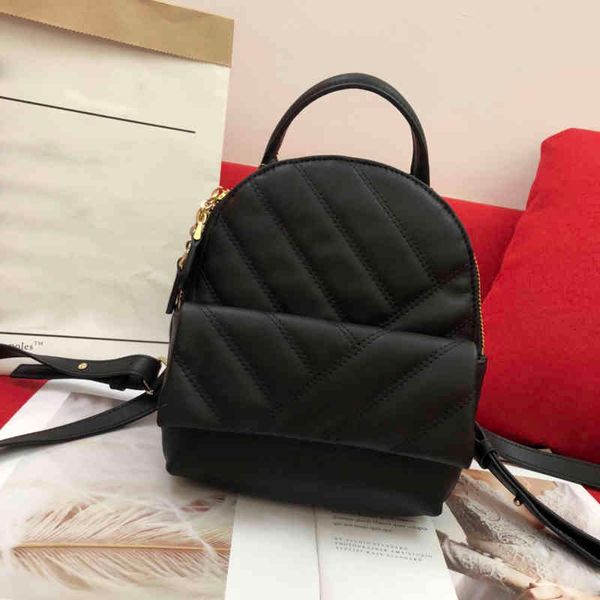 

fashion double chain small backpack designer leather ladies bag luxury mini