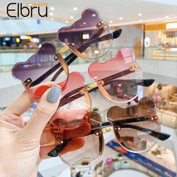 

elbru children cartoon cute sunglassees boy girls lovely animal shape sun eyewear classic vintage eye protection glasses uv400 y220410, White;black