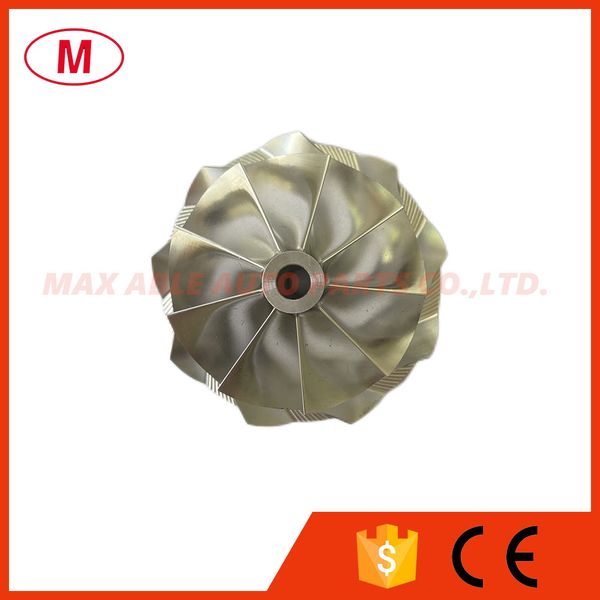 

g25-550 871389-5004s/871389-5005s 48.35/60.00mm 9/0 blades turbocharger aluminum 2618/milling/turbo billet compressor wheel for 871389-5004s
