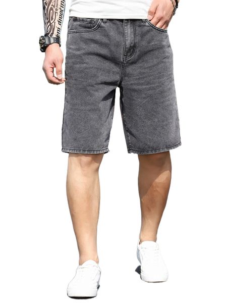 

men zip fly denim shorts p0vn#, White;black