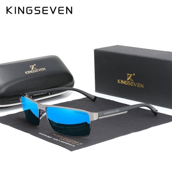 

kingseven polarized sunglasses men women driving square eyewear mens sun glasses male goggle uv400 gafas de sol 220617, White;black