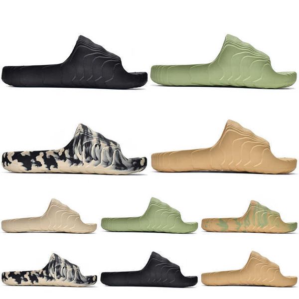 

new originals adilette 22 slides slippers womens mens sandals fashion slides magic lime st black grey desert sand green sumnmer pantoufle