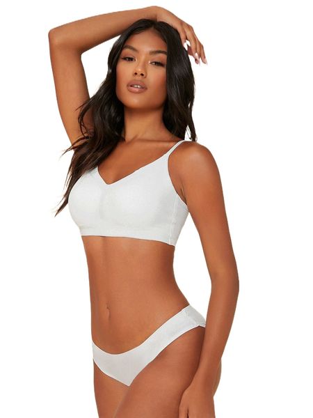 

microfiber ribbed no show lingerie set i2ra#, Black;red