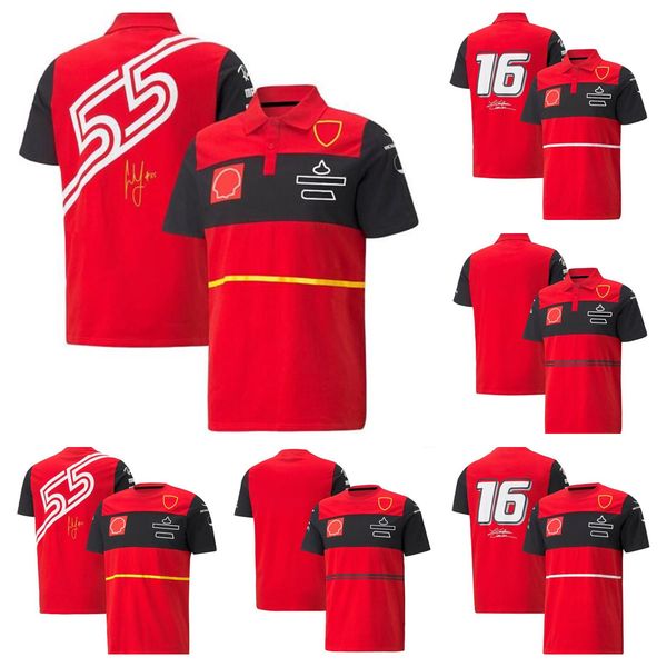 

f1 formula one racing polo shirt 2022 team short-sleeved shirt same style customization