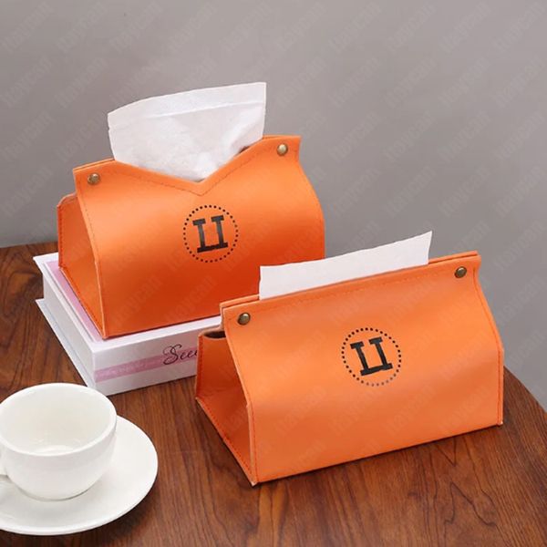 

fashion tissue boxes holder designer leather boxes for bedroom home car decor luxury tissue box cover letter table decoration 2203256wu