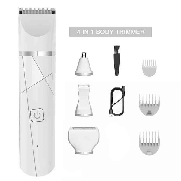 

electric hair trimmer for women rechargeable lady shaver pubic removal wet dry painless bikini depilador 220509
